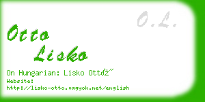 otto lisko business card